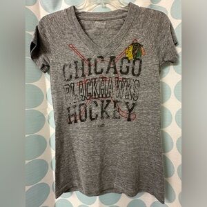 Chicago Blackhawks Women’s T-Shirt, Gray, Size S
